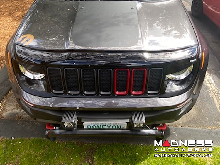 Jeep Renegade Hood Wind/ Bug Deflector Gloss Black ABS MADNESS